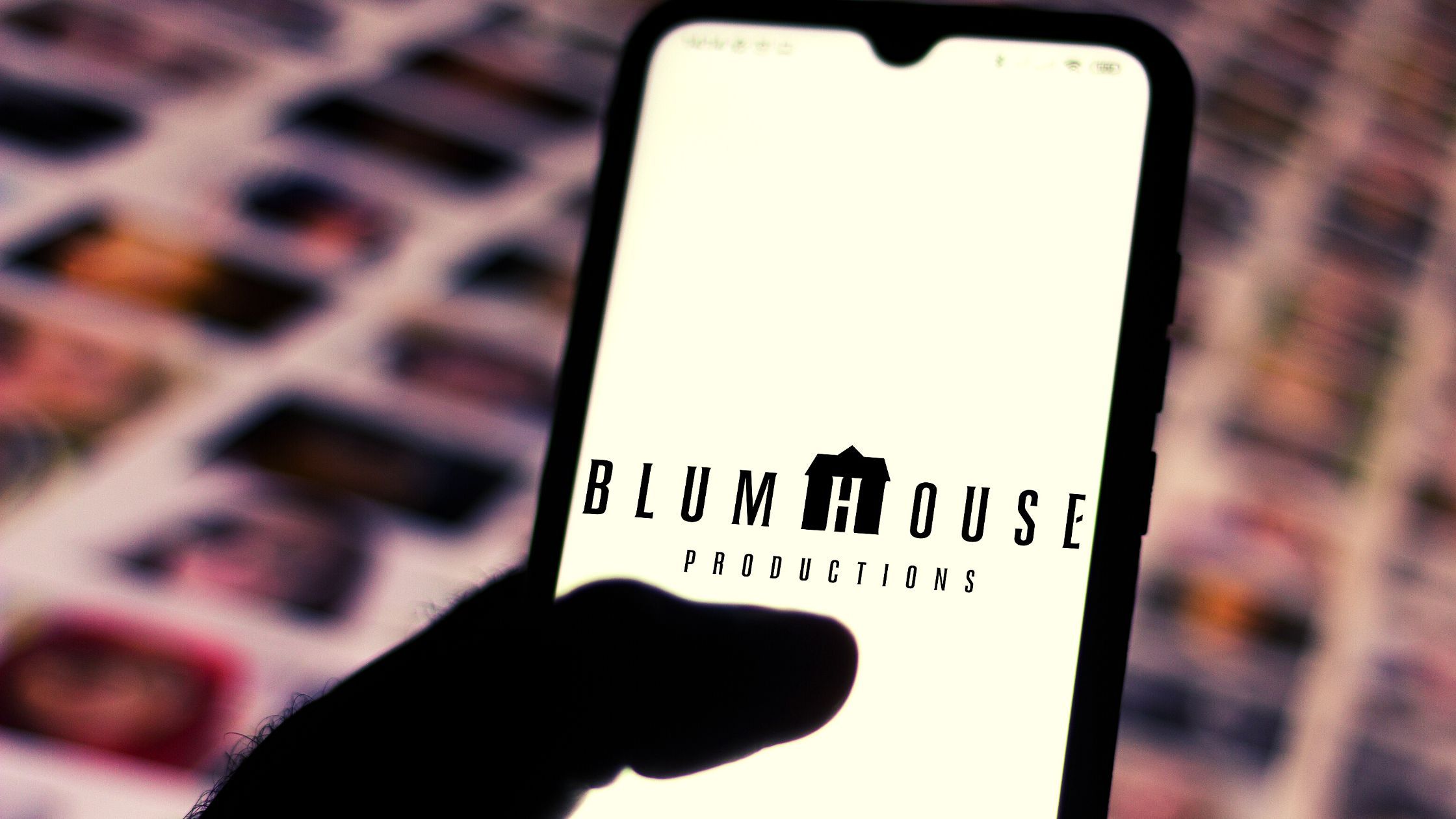 June 29, 2020, Brazil. In this photo illustration the Blumhouse Productions logo seen displayed on a smartphone (rafapress/shutterstock)